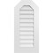 Ekena Millwork Octagonal Top Surface Mount PVC Gable Vent w/ 3-1/2"W x 1"P Standard Frame, 16"W x 34"H GVPOT16X3401SN - alternate 1